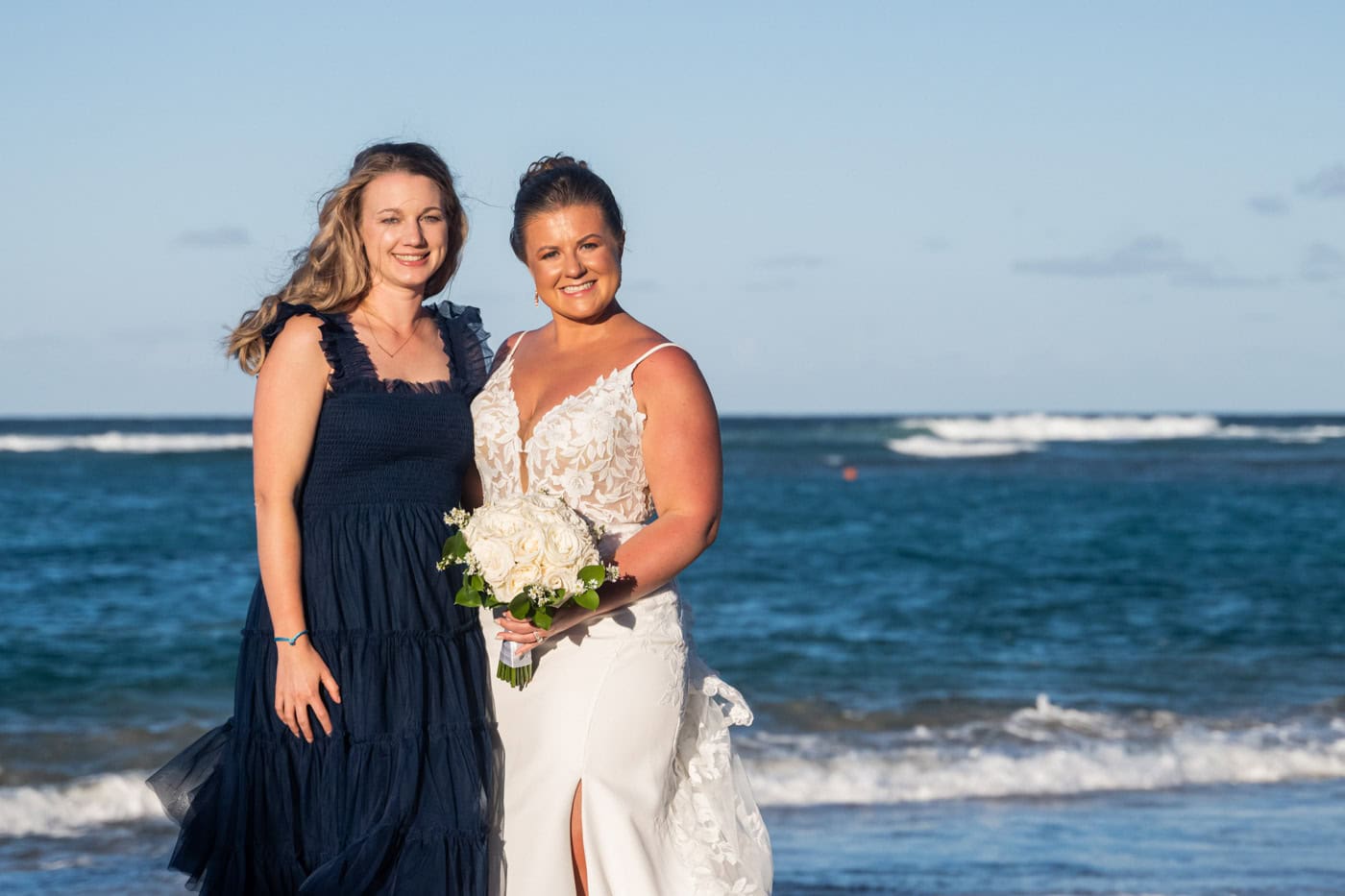 Bride and groom during a beach photo session at Live Aqua, Punta Cana
