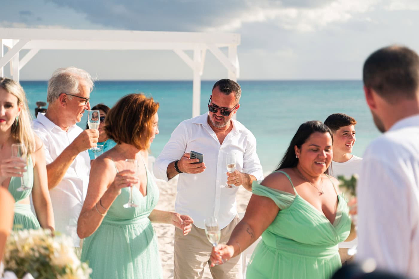 Beach wedding ceremony at Sunscape Dominicus in the Dominican Republic