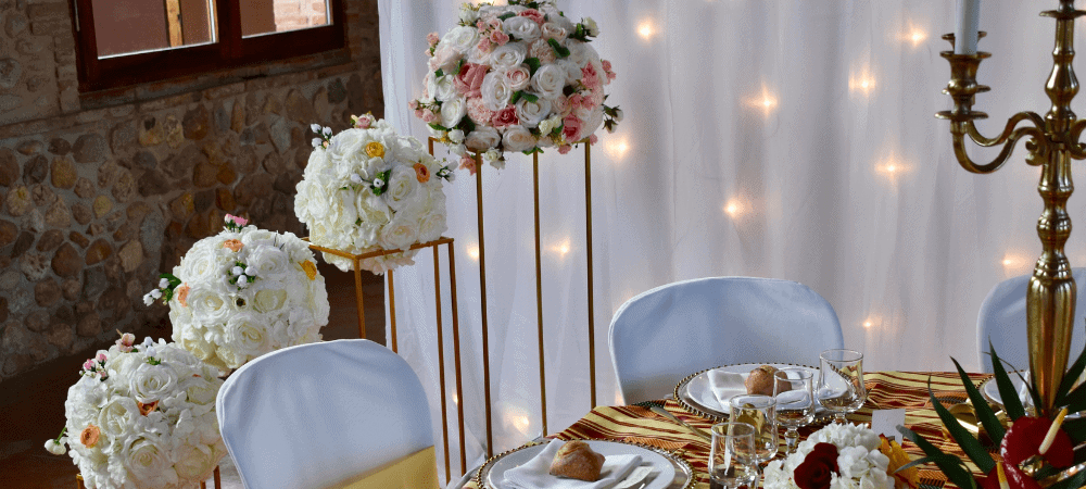 caribbean wedding table decorations