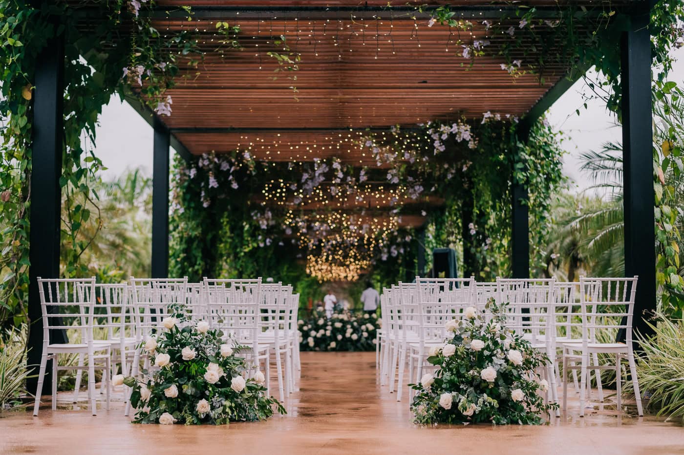 ceremony setup at live aqua punta cana