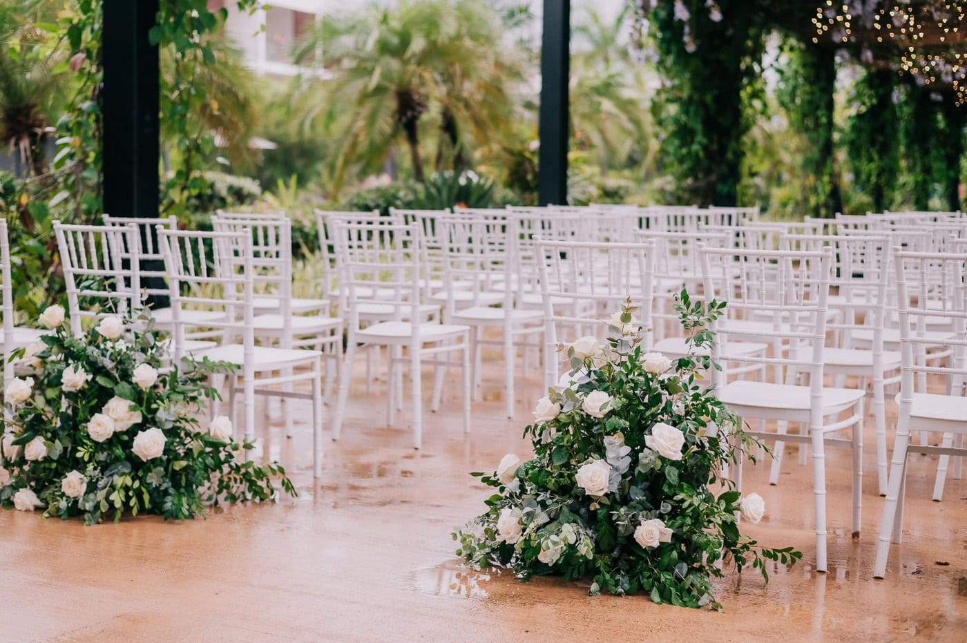 ceremony set up at live aqua punta cana