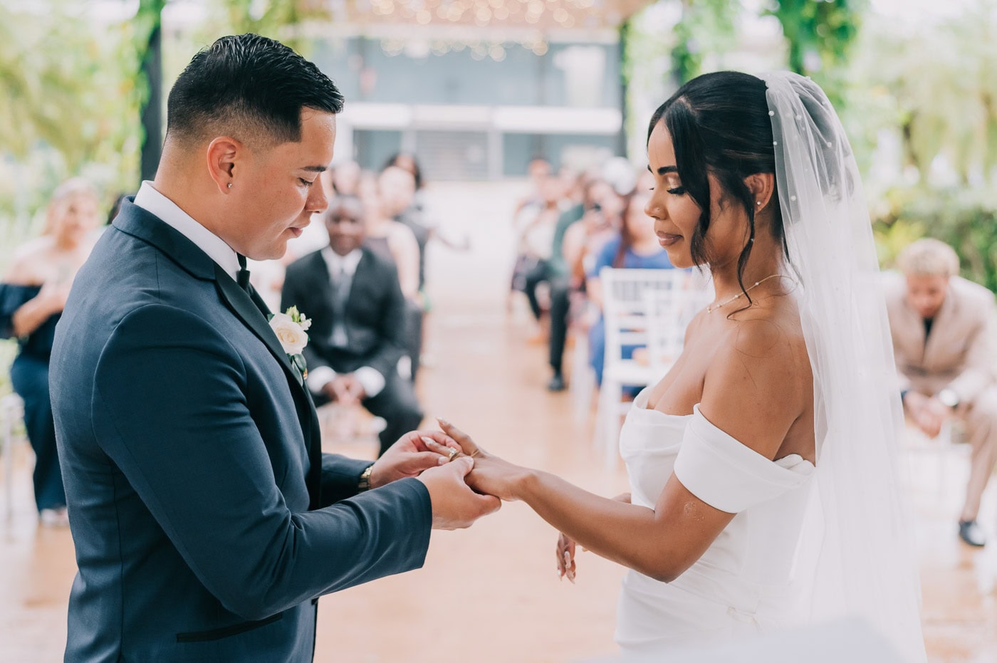 putting on the rings