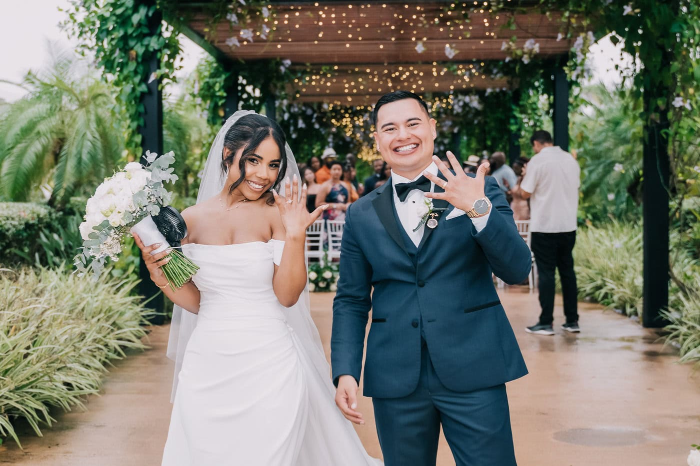 newlywed couple at live aqua punta cana
