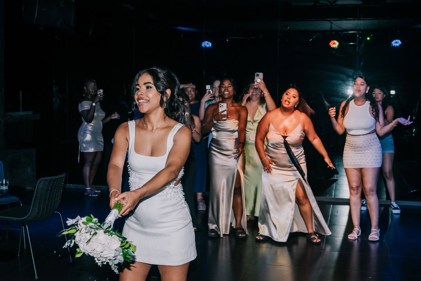 bride short wedding dress