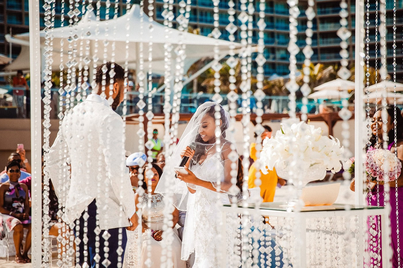 tropical theme wedding