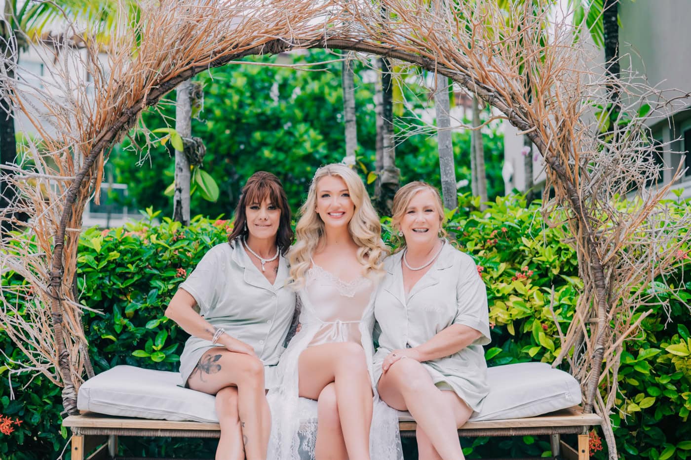 bride and family breathless punta cana