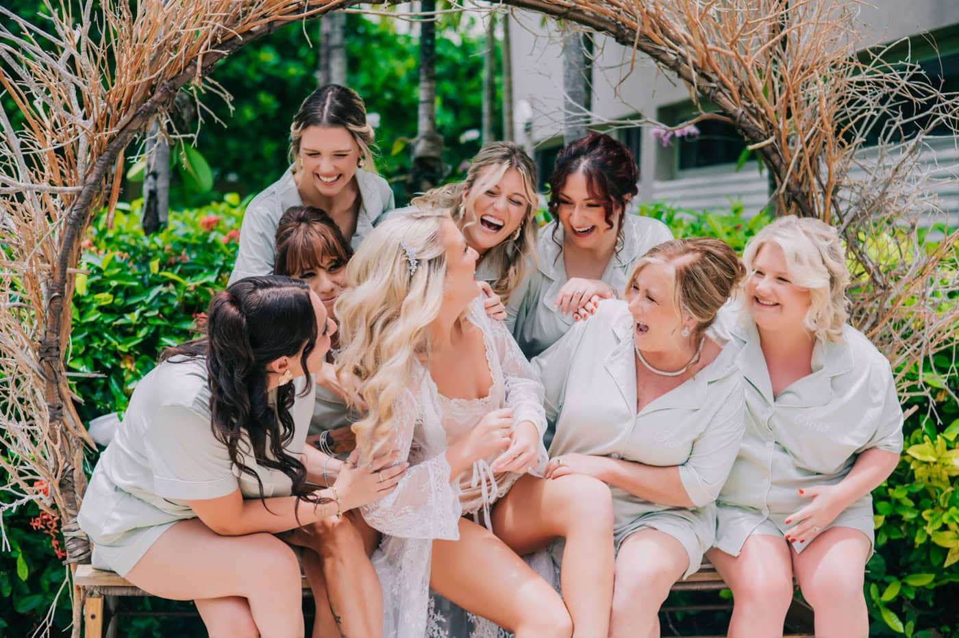 Bride and maids of honor Breathless Punta Cana