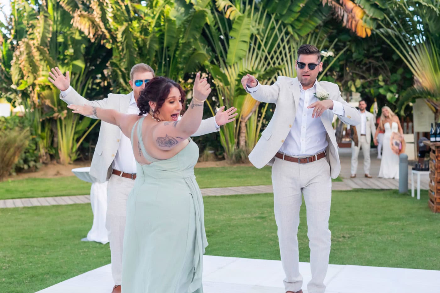 breathless punta cana wedding reception dancing