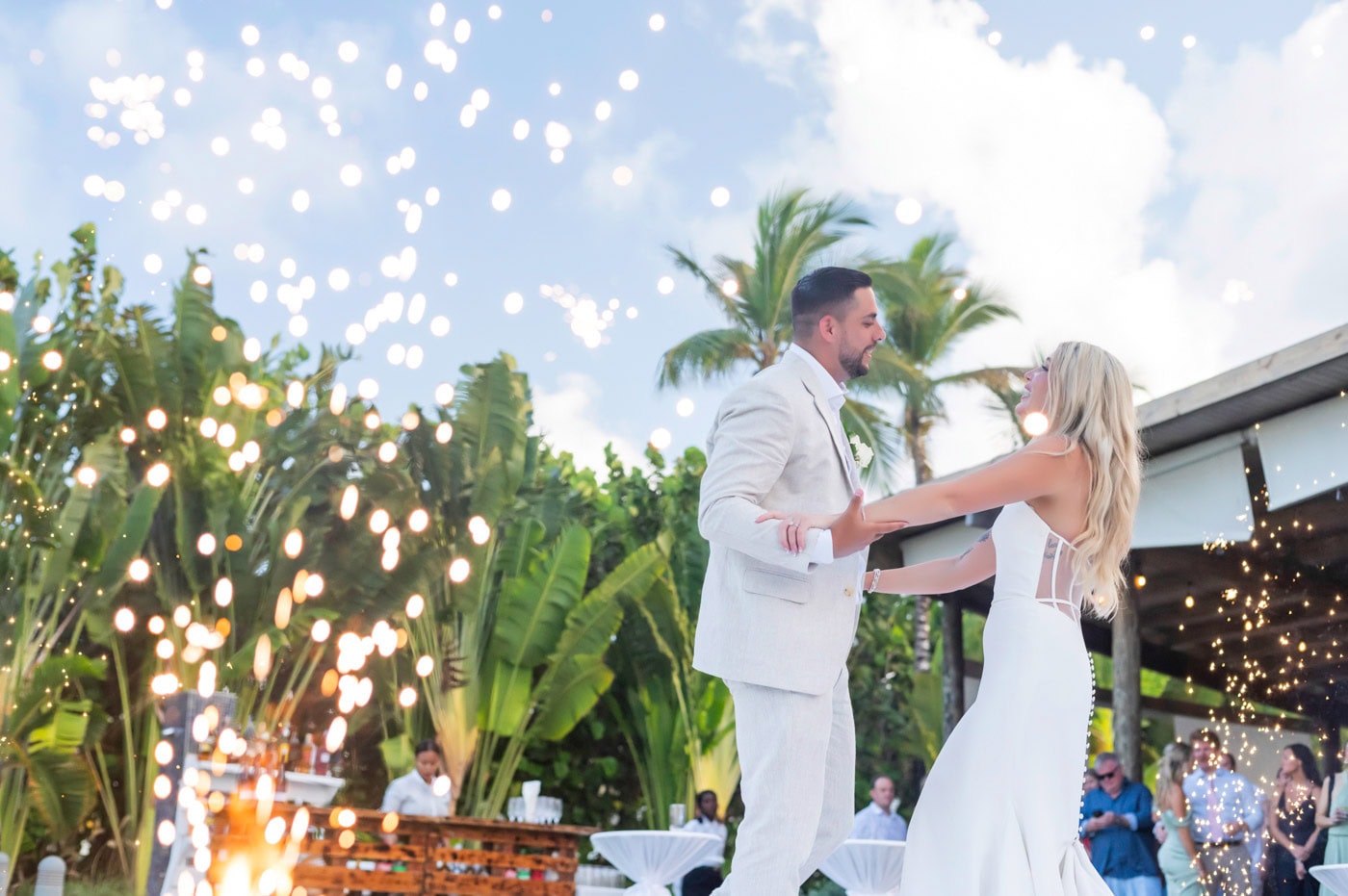 breathless punta cana wedding reception dancing