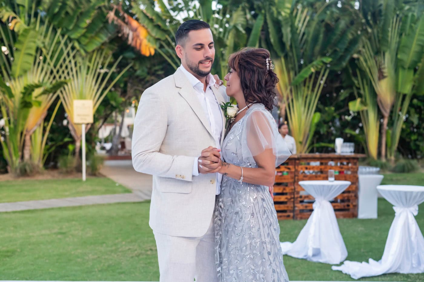 breathless punta cana groom and mother dance