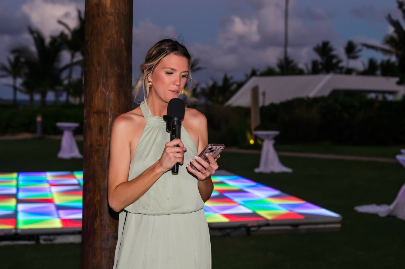 Breathless Punta Cana wedding reception dance floor